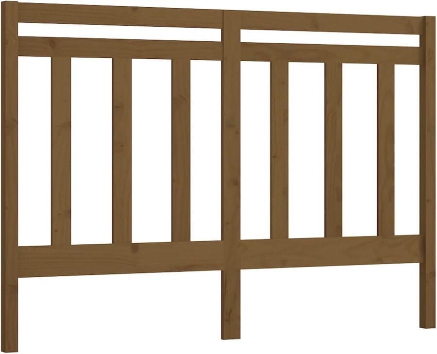 VidaXL Hoofdbord 156x4x100 cm massief grenenhout honingbruin - Foto 5