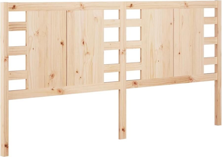 VidaXL Hoofdbord 156x4x100 cm massief grenenhout - Foto 2