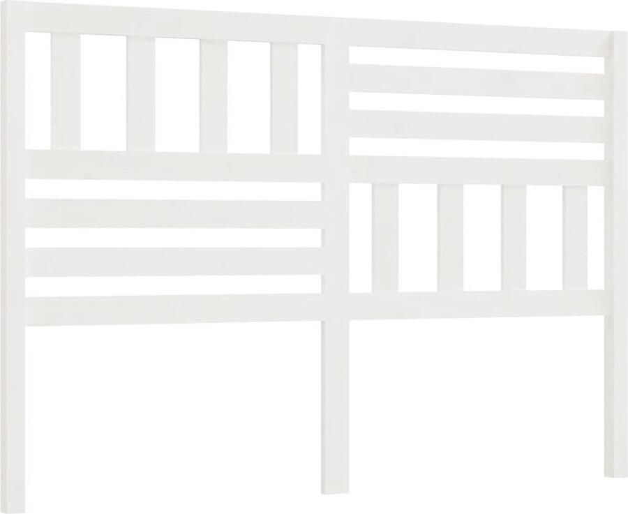 VidaXL Hoofdbord Grenenhout Wit 166x100 cm Hoofd Bord Beddecoratie Houten Hoofdbord Grenenhout Hoofdbord Witte Hoofdbord Hoofdeinde Slaapkamers Decoreren Bedroom Furniture Headboard - Foto 2