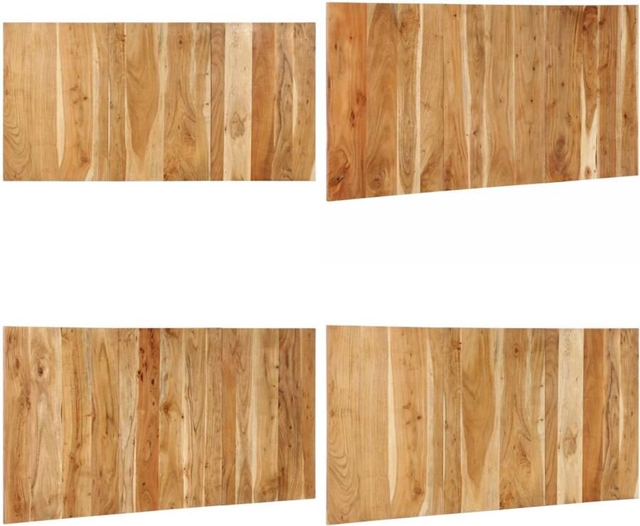 VidaXL Hoofdbord 160 cm massief acaciahout Hoofdeinde Hoofdeinden Bed Hoofdeinde Paneel