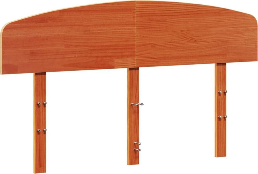 The Living Store Hoofdbord Massief Grenenhout 165.5 x 3.5 x 81 cm Rustieke uitstraling Hoofd Bord Beddecoratie Hoofdbord Massief Hout Grenenhout Rustic Style - Foto 2