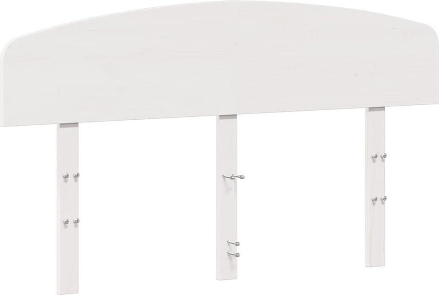 VidaXL Hoofdbord 160 cm massief grenenhout wit - Foto 3