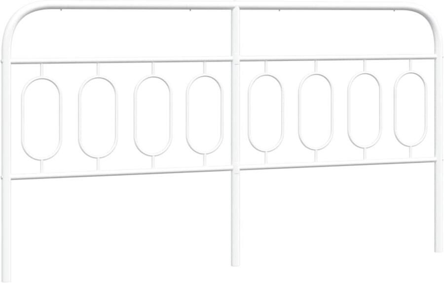 VidaXL Hoofdbord 160 cm metaal wit