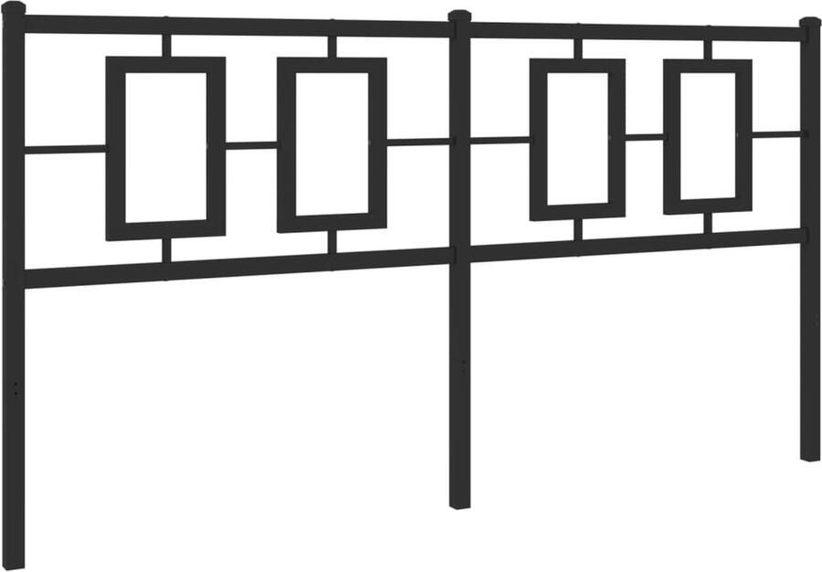 VidaXL Hoofdbord 160 cm metaal zwart - Foto 7