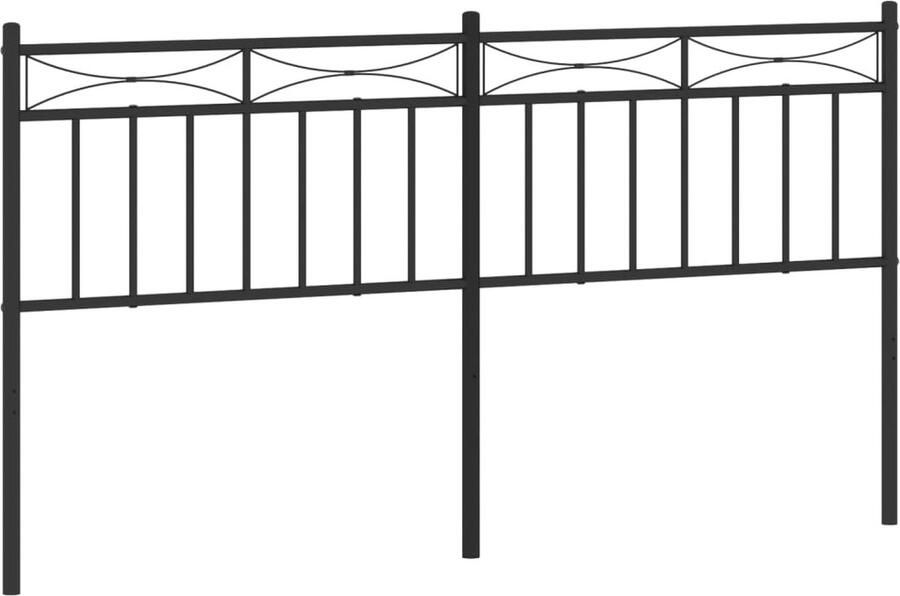 VidaXL Hoofdbord 160 cm metaal zwart - Foto 9