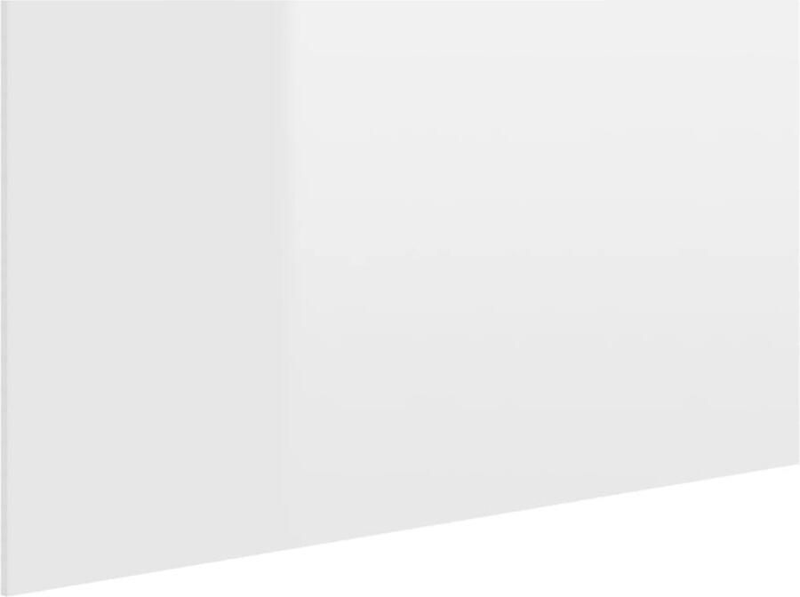 VidaXL Hoofdbord Hoogglans Wit 160x80 cm Hoofd Bord Hoofdkussen Klassieke Meubels Houten Hoofdbord Slaapkamer Decoratie Bedroom Furniture White Headboard Modern Headboard Vita XL - Foto 2