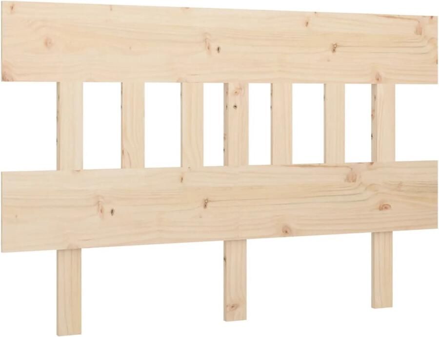 VidaXL Hoofdbord 163 5x3x81 cm massief grenenhout