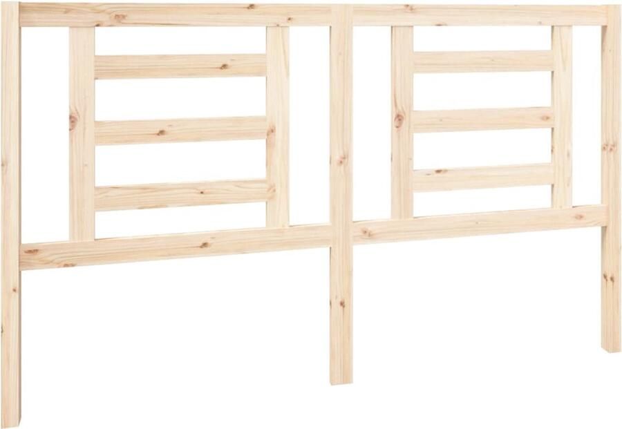 VidaXL Hoofdbord 166x4x100 cm massief grenenhout - Foto 3