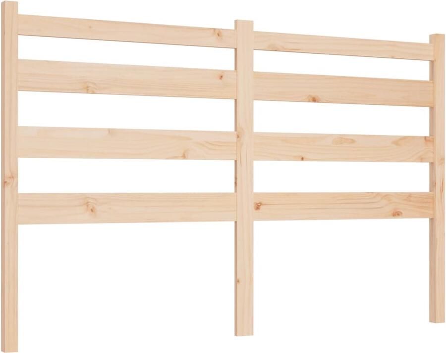 VidaXL Hoofdbord 166x4x100 cm massief grenenhout
