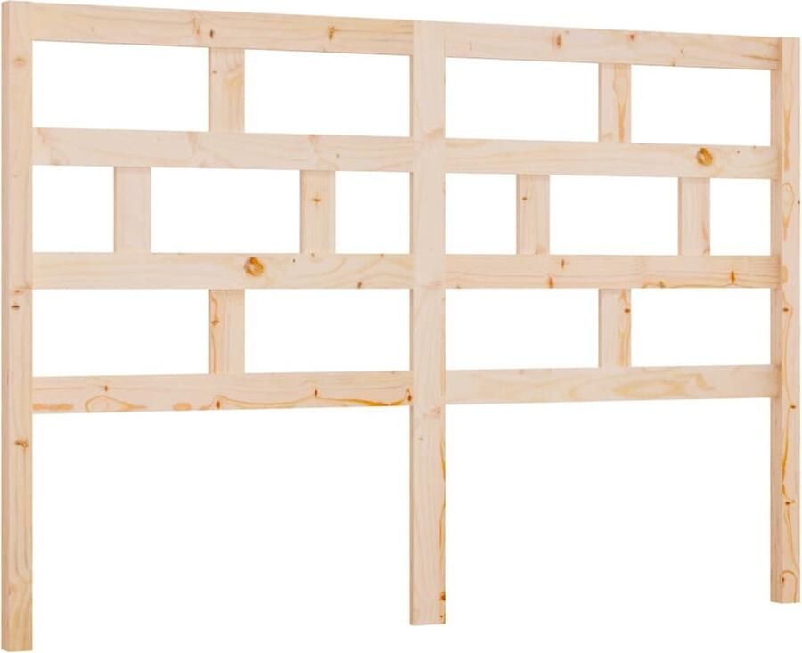 VidaXL Hoofdbord 156x4x100 cm massief grenenhout