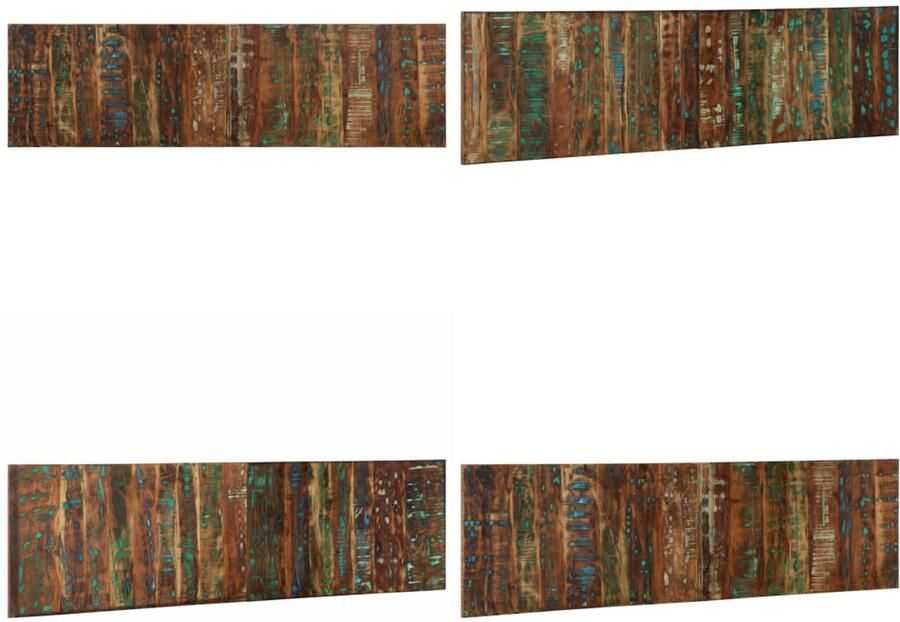 VidaXL Hoofdbord 180 cm massief gerecycled hout meerkleurig Hoofdeinde Hoofdeinden Bed Hoofdeinde Paneel