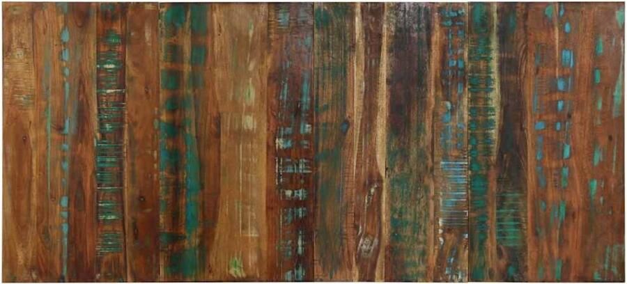 VidaXL Hoofdbord 180 cm massief gerecycled hout meerkleurig