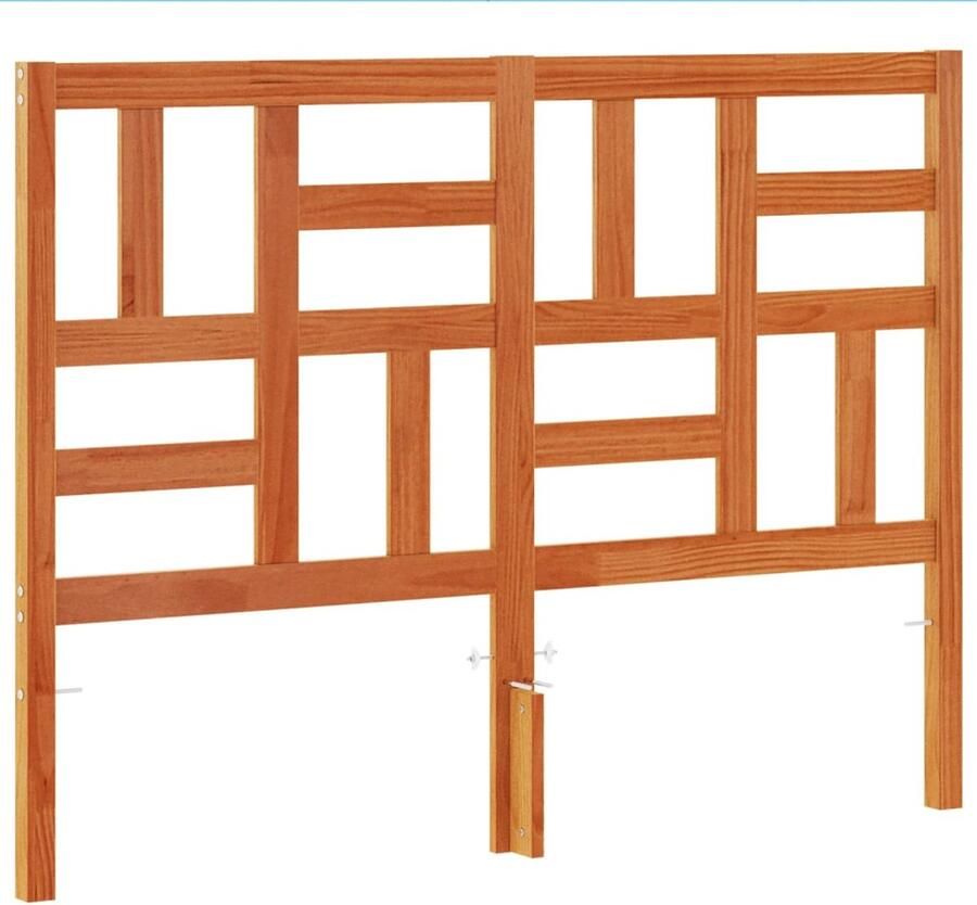 VidaXL Hoofdbord 180 cm massief grenenhout wasbruin - Foto 3