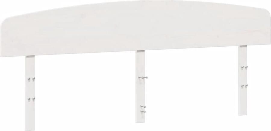 VidaXL Hoofdbord 180 cm massief grenenhout wit - Foto 3