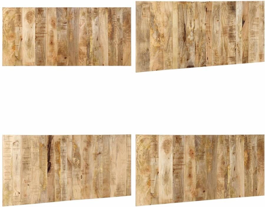 VidaXL Hoofdbord 180 cm massief ruw mangohout Hoofdeinde Hoofdeinden Bed Hoofdeinde Paneel