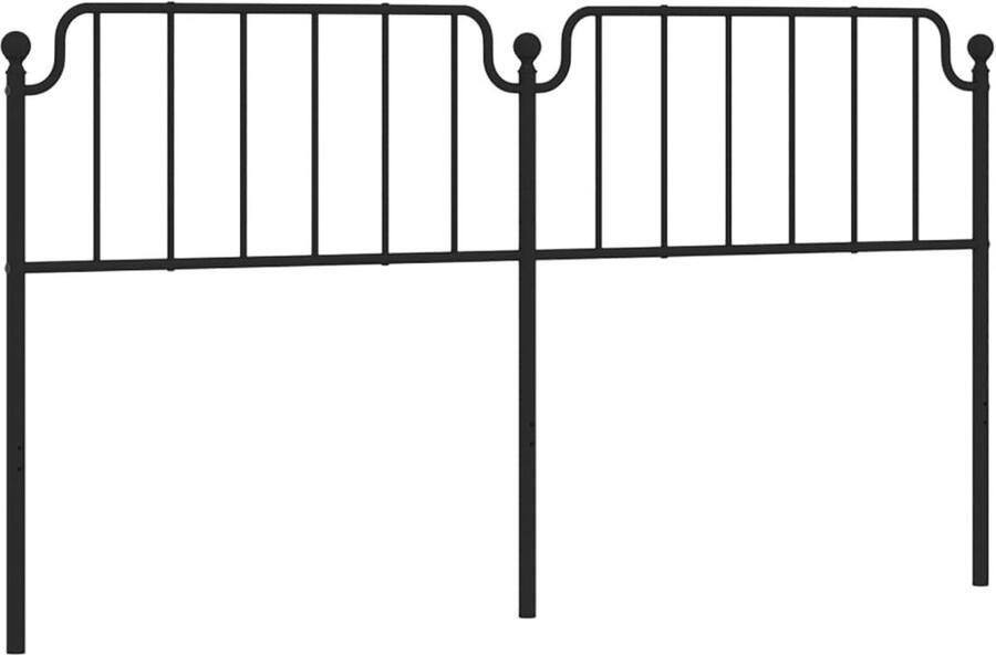 VidaXL Hoofdbord 180 cm metaal zwart - Foto 3