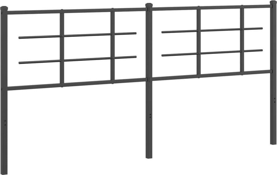 VidaXL Hoofdbord 180 cm metaal zwart - Foto 3