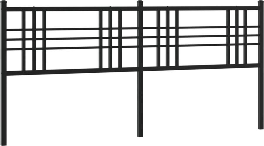 VidaXL Hoofdbord 180 cm metaal zwart - Foto 3