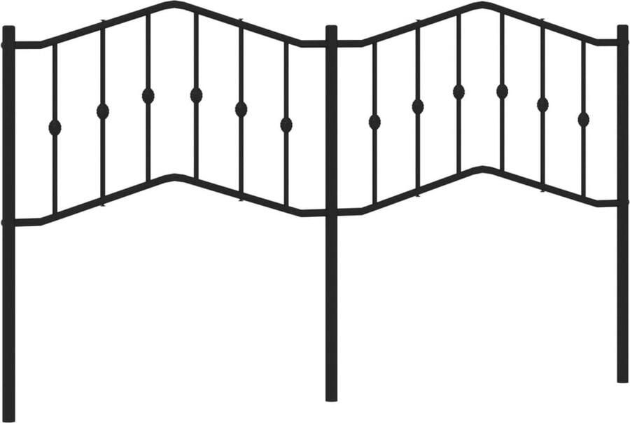 VidaXL Hoofdbord 180 cm metaal zwart - Foto 3