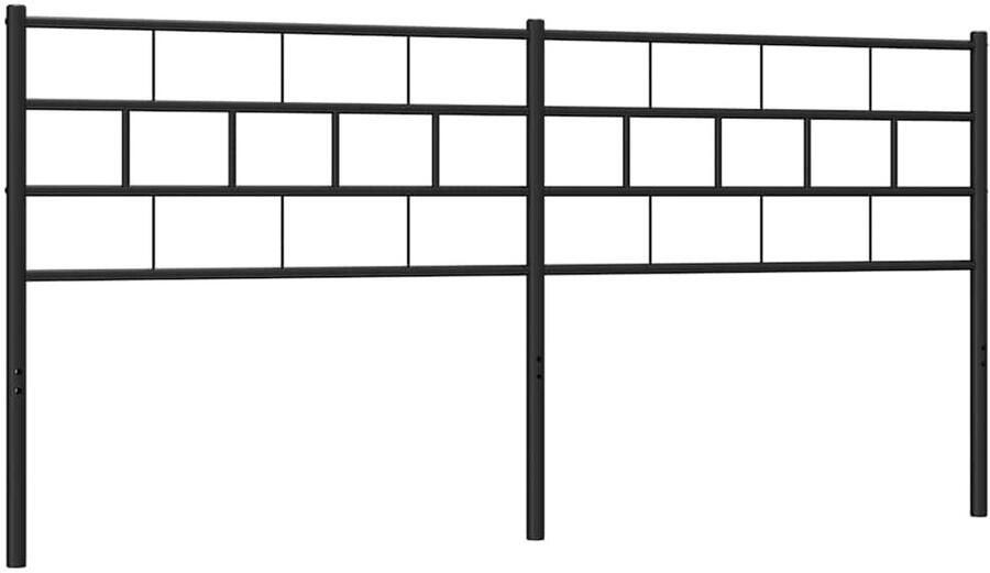 VidaXL Hoofdbord 180 cm metaal zwart - Foto 3