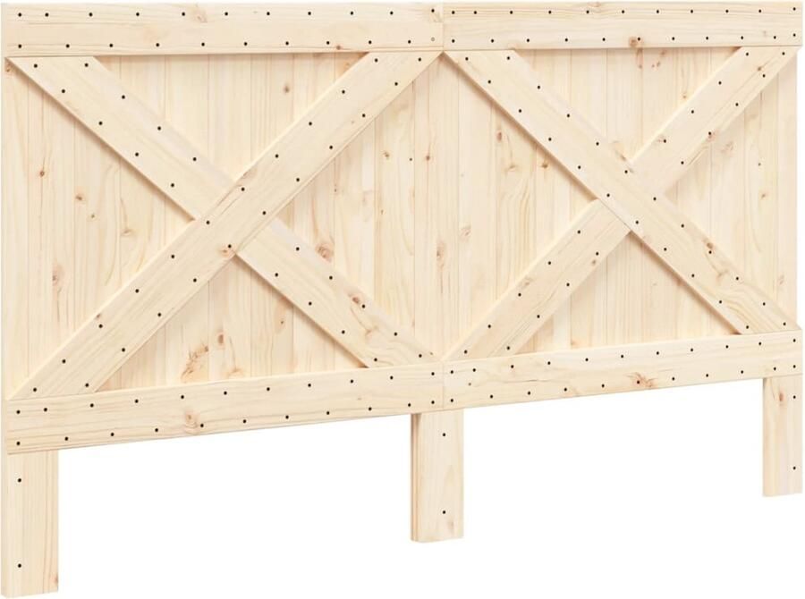 VidaXL Hoofdbord 180x104 cm massief grenenhout - Foto 3