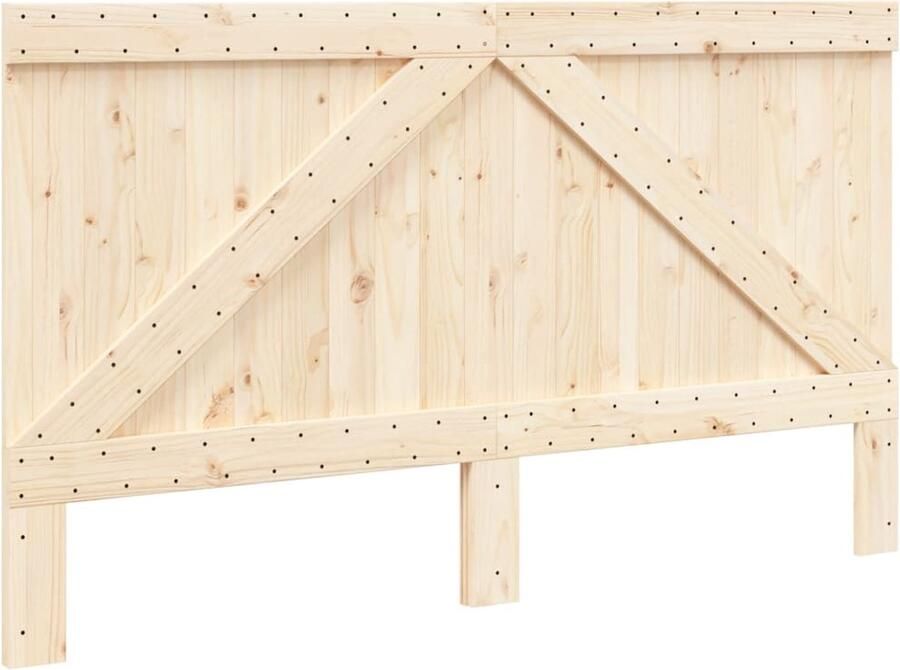 VidaXL Hoofdbord 180x104 cm massief grenenhout - Foto 2
