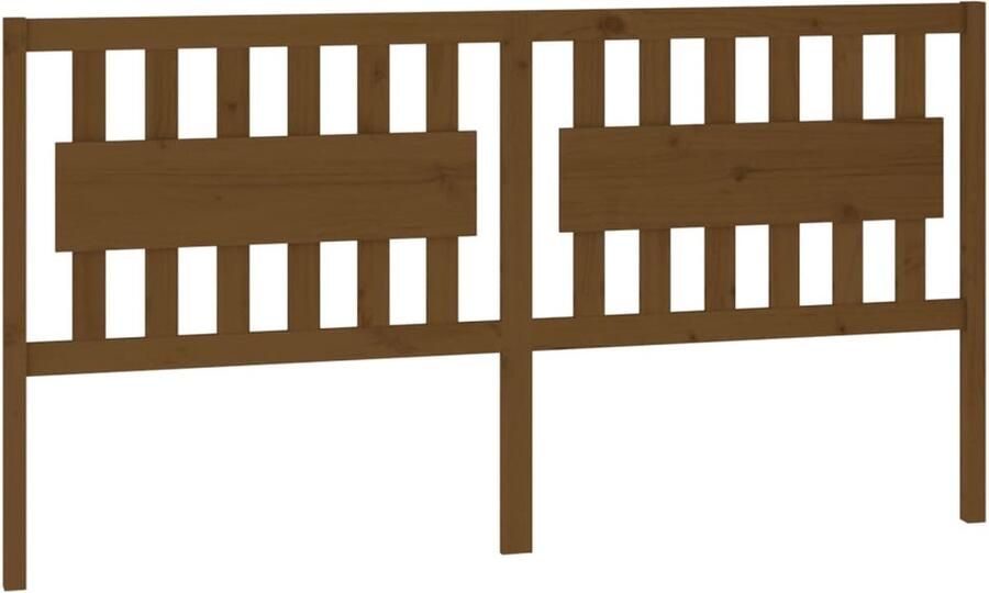 VidaXL Hoofdbord 185 5x4x100 cm massief grenenhout honingbruin - Foto 9