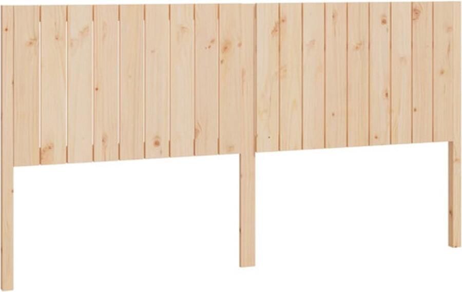 VidaXL Hoofdbord 185 5x4x100 cm massief grenenhout zwart - Foto 3