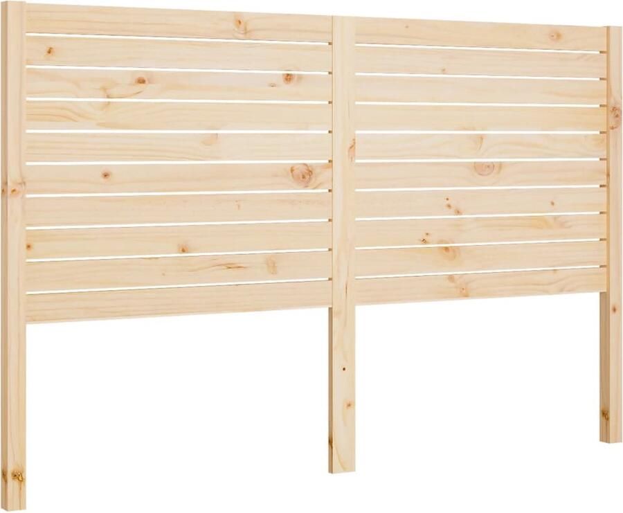 VidaXL Hoofdbord 126x4x100 cm massief grenenhout - Foto 3