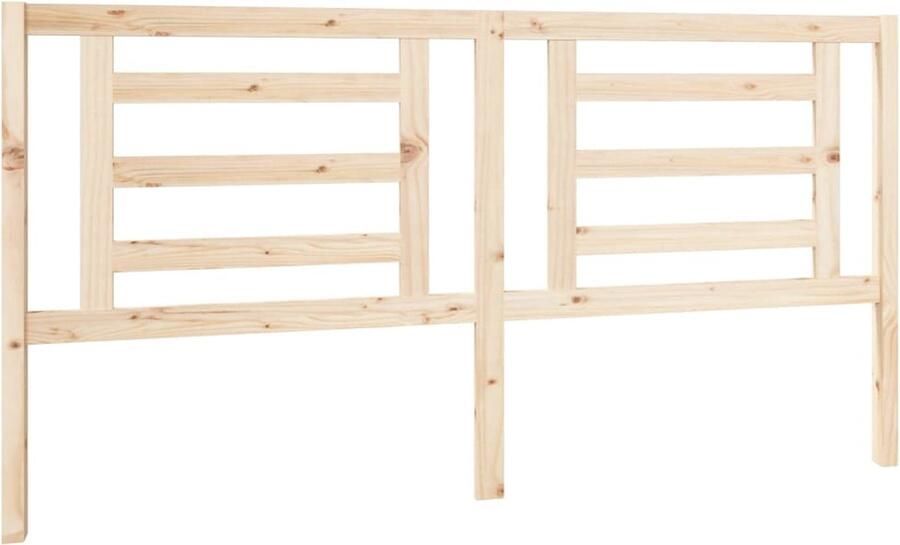 VidaXL Hoofdbord 186x4x100 cm massief grenenhout - Foto 4