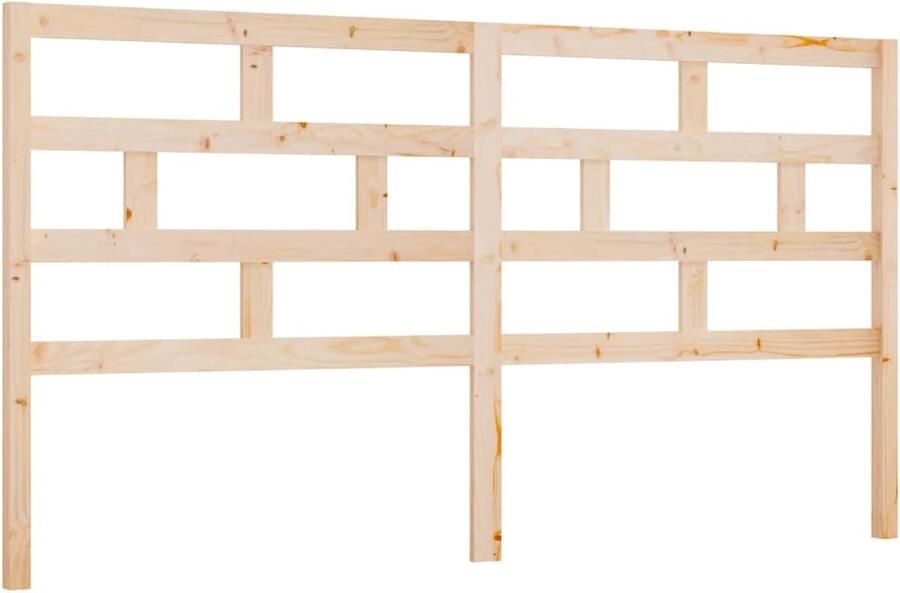 VidaXL Hoofdbord 186x4x100 cm massief grenenhout - Foto 4
