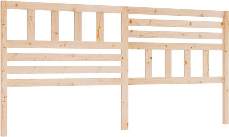 VidaXL Hoofdbord 186x4x100 cm massief grenenhout - Foto 7