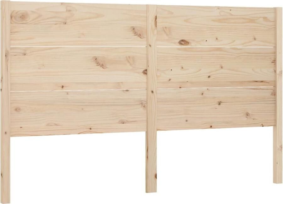 VidaXL Hoofdbord 166x4x100 cm massief grenenhout - Foto 2
