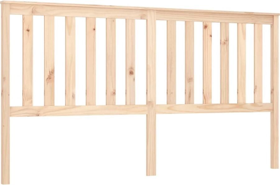 VidaXL Hoofdbord 186x6x101 cm massief grenenhout