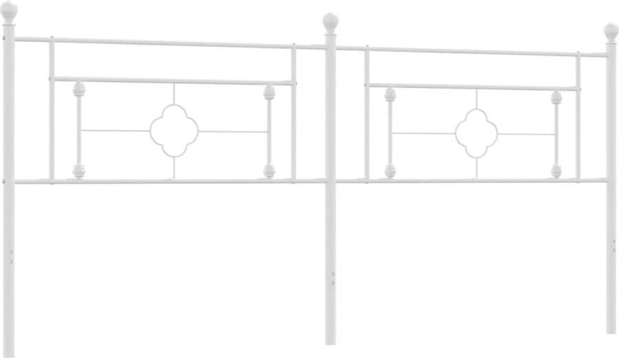 The Living Store Hoofdbord Metalen Hoofdbord 198x97 cm Robuust metaal Hoofd Bord Hoofdkussen Hoofddekking Bed Frame Slaap Kamer - Foto 2