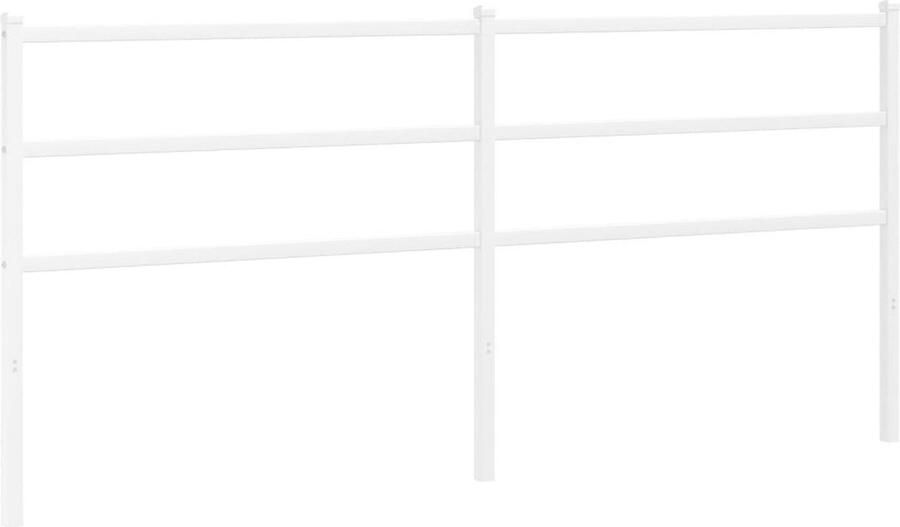VidaXL Hoofdbord 193 cm metaal wit - Foto 3