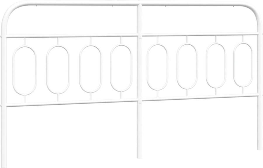 VidaXL Hoofdbord 193 cm metaal wit