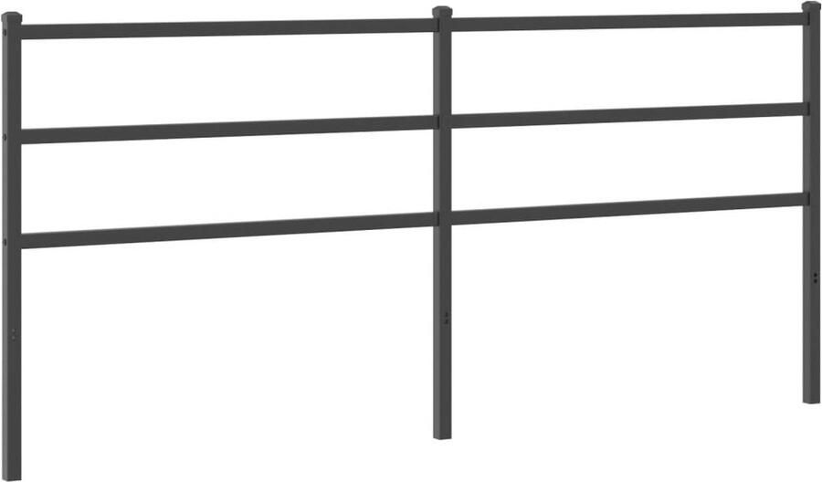 The Living Store Klassiek Hoofdbord 198 x 90 cm Robuust gepoedercoat staal Hoofdbord Hoofdbekleding Beddecoratie Klassiek Hoofdbord Metalen Hoofdbord - Foto 2