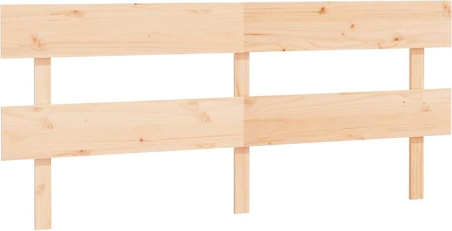 VidaXL Hoofdbord 204x3x81 cm massief grenenhout