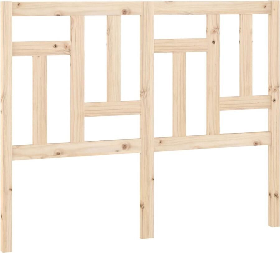 VidaXL Hoofdbord 145 5x4x100 cm massief grenenhout