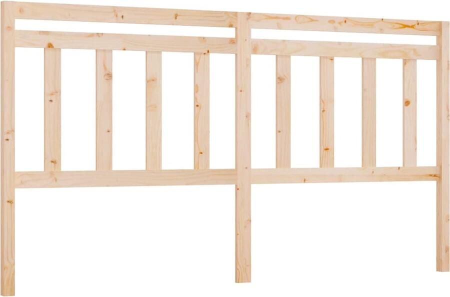 VidaXL Hoofdbord 206x4x100 cm massief grenenhout