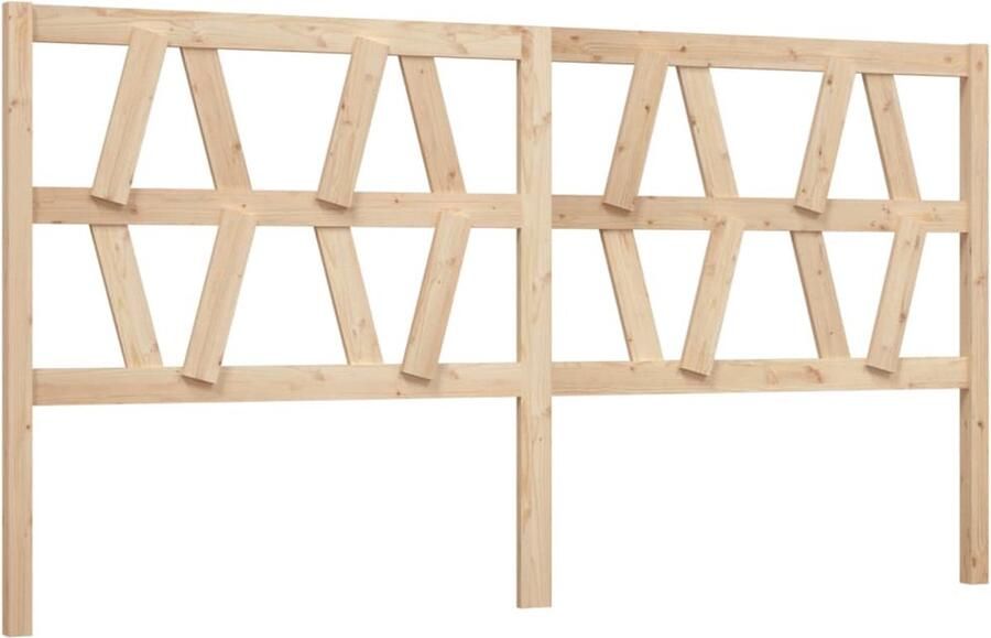 VidaXL Hoofdbord 206x4x100 cm massief grenenhout
