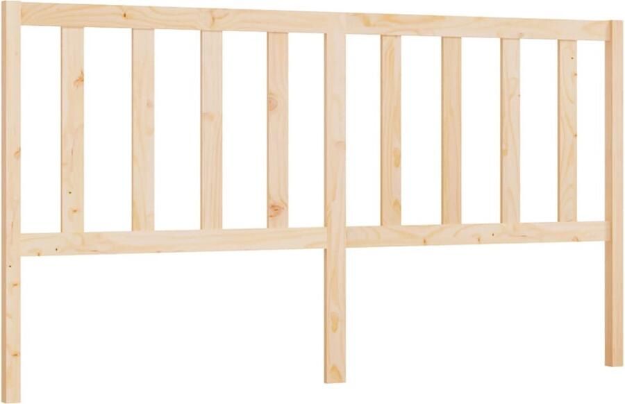 VidaXL Hoofdbord 206x4x100 cm massief grenenhout