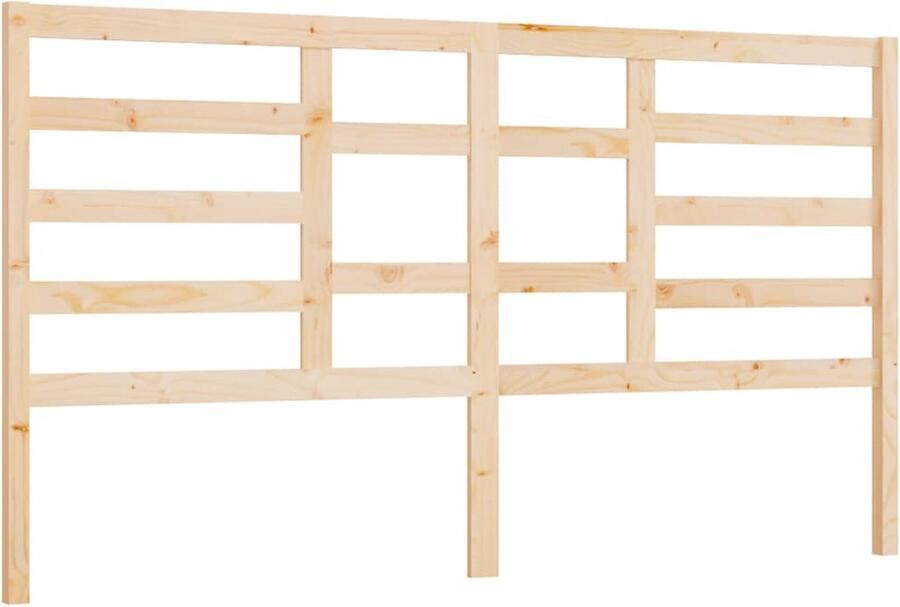 VidaXL Hoofdbord 206x4x104 cm massief grenenhout