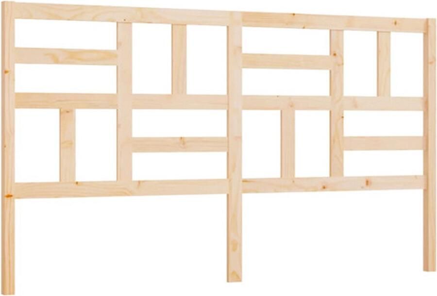 VidaXL Hoofdbord 206x4x104 cm massief grenenhout