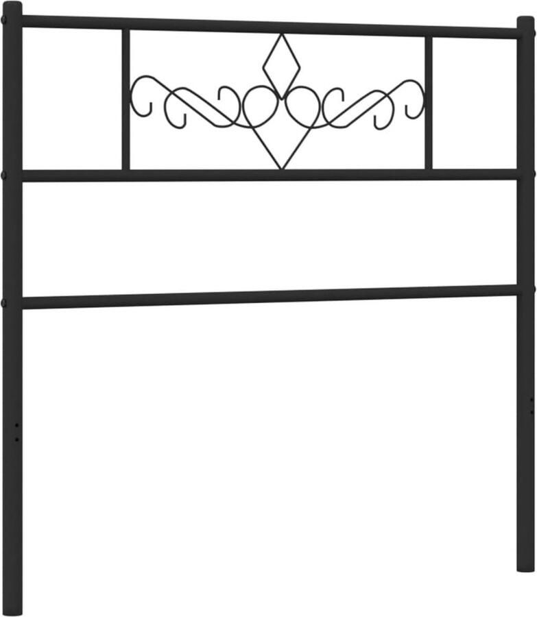 VidaXL Vervangend hoofdbord 75 cm metaal zwart - Foto 9