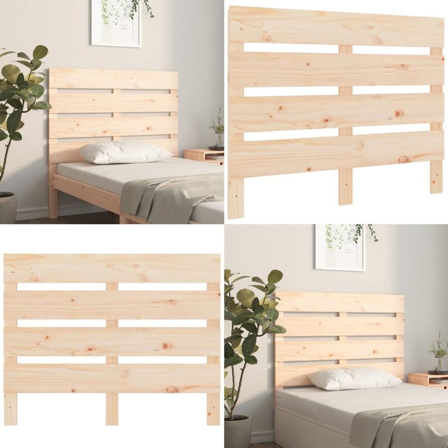 VidaXL Hoofdbord 75x3x80 cm massief grenenhout Hoofdbord Hoofdborden Hoofdeinde Houten Hoofdbord