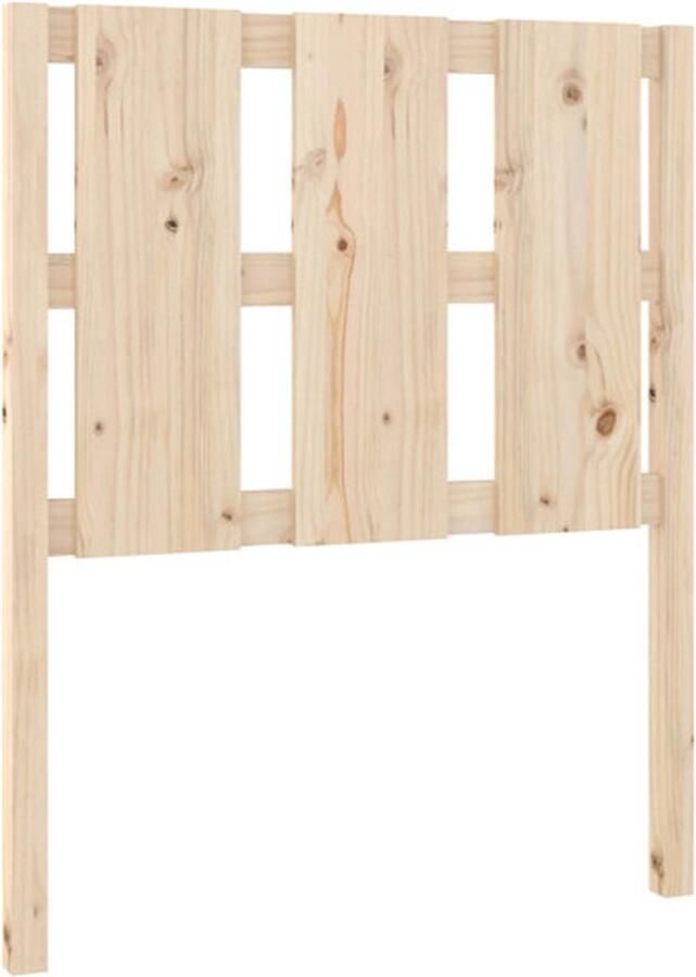 VidaXL Hoofdbord 80 5x4x100 cm massief grenenhout - Foto 2