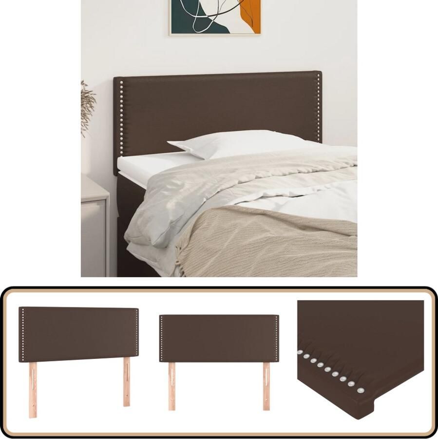 VidaXL Hoofdbord 80x5x78 88 cm Kunstleer Bruin Hoofd Bord Bruine Hoofdborden Lederlook Hoofdbord Kunstleder Hoofdbord Bedroom Decor Hoofdbord Online Kopen