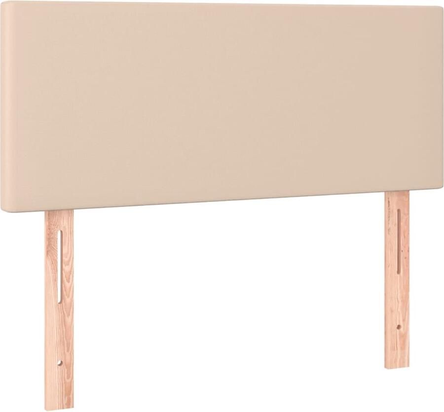 VidaXL Hoofdbord 100x5x78 88 cm kunstleer cappuccinokleurig - Foto 2